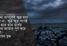 পাপ নিয়ে উক্তি