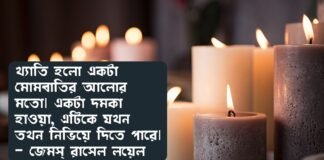 মোমবাতি নিয়ে উক্তি