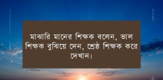 শিক্ষক নিয়ে উক্তি