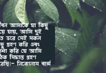 সিদ্ধান্ত নিয়ে উক্তি - নিজের ভুল ও সঠিক সিদ্ধান্ত নিয়ে উক্তি