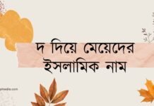 দোয়া দুরুস: প্রতিদিনের জীবনে আল্লাহর সান্নিধ্য পাওয়ার সর্বোত্তম পথ দ দিয়ে মেয়েদের ইসলামিক নাম