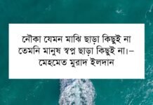 নৌকা নিয়ে উক্তি