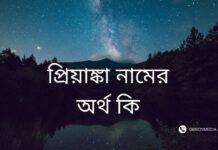 প্রিয়াঙ্কা নামের অর্থ কি