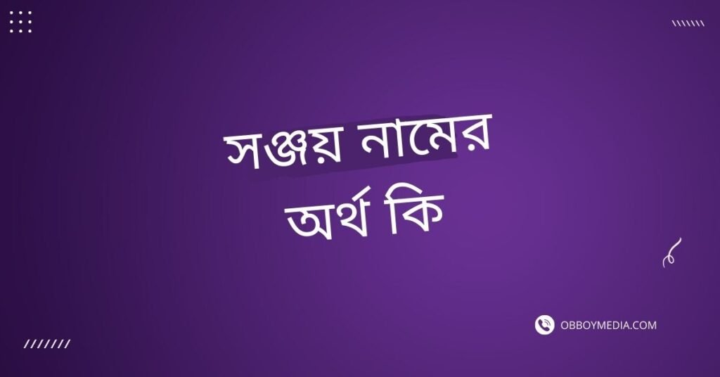 সঞ্জয় নামের অর্থ কি সঞ্জয় নামের অর্থ