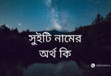 সুইটি নামের অর্থ কি