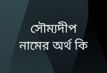 সৌম্যদীপ নামের অর্থ কি | যে অর্থটি অন্য কোথাও নেই (নামটি রাখার আগে দেখুন) সৌম্যদীপ নামের অর্থ কি
