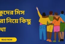 বন্ধুদের মিস করা নিয়ে কিছু কথা (কবিতা এবং স্ট্যাটাস) বন্ধুদের মিস করা নিয়ে কিছু কথা