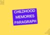 childhood memories paragraph