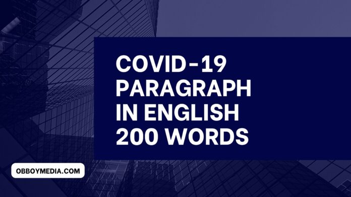 covid-19 paragraph in english 200 words