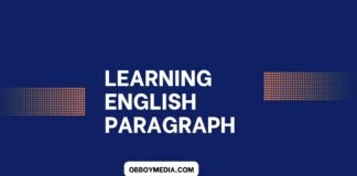 learning english paragraph