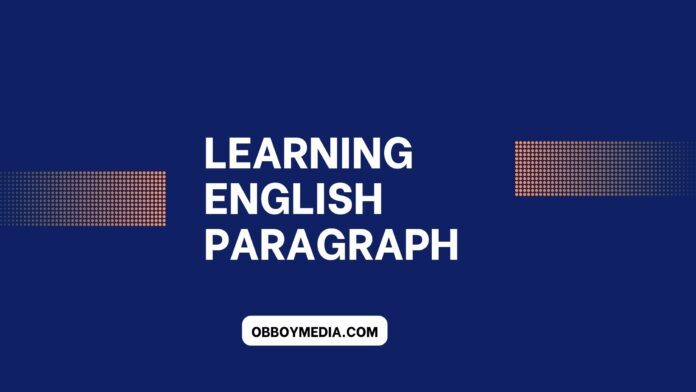 learning english paragraph