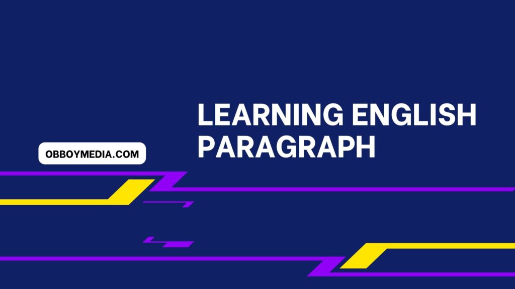 learning english paragraph