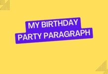 my birthday party paragraph