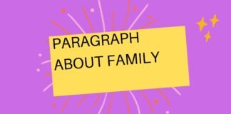 paragraph about family