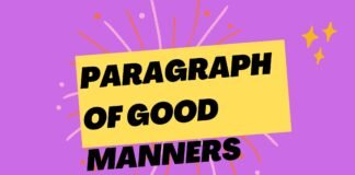 paragraph of good manners