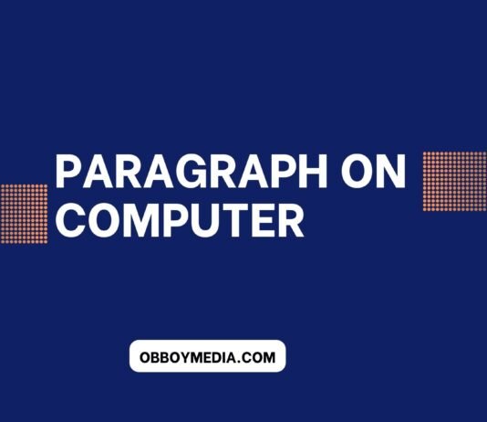 paragraph on computer