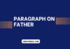 paragraph on father