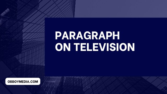 paragraph on television