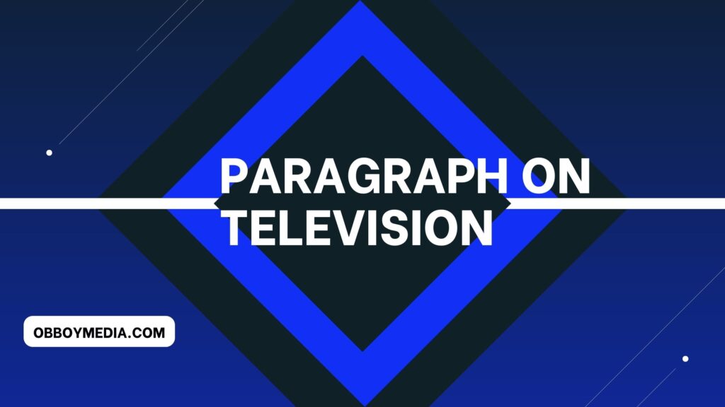 paragraph on television