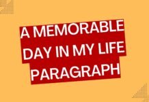 a memorable day in my life paragraph