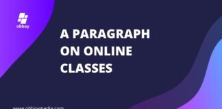 a paragraph on online classes