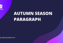 autumn season paragraph