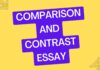 comparison and contrast essay