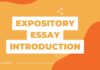 expository essay introduction