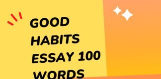 good habits essay 100 words