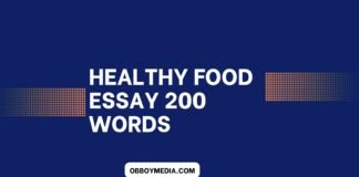 healthy food essay 200 words