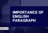 importance of english paragraph