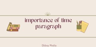 importance of time paragraph