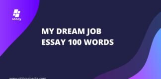 my dream job essay 100 words