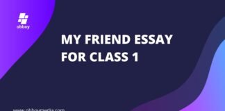 my friend essay for class 1