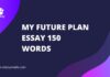 my future plan essay 150 words