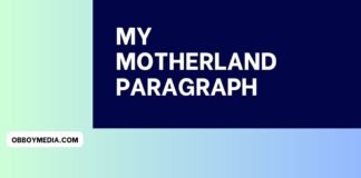 my motherland paragraph
