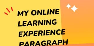 my online learning experience paragraph