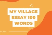 my village essay 100 words ( বাংলা অর্থ সহ – সহজ ভাষায় ) কয়েক পড়াতেই মুখস্ত হবে my village essay 100 words