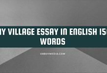 my village essay in english 150 words