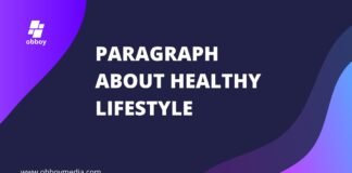 paragraph about healthy lifestyle