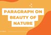 paragraph on beauty of nature