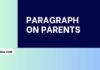 paragraph on parents