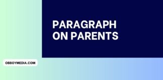 paragraph on parents