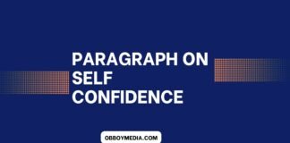 paragraph on self confidence