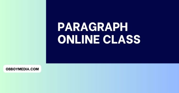 paragraph online class