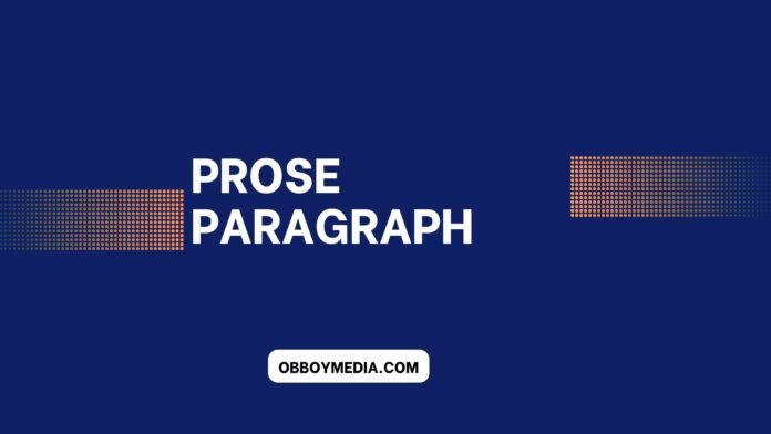 prose paragraph prose paragraph