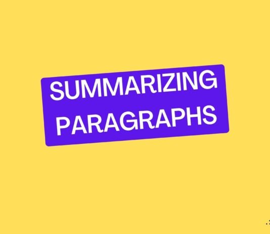 summarizing paragraphs