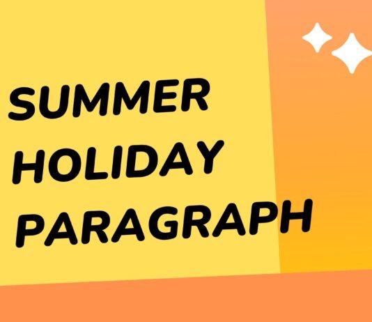 summer holiday paragraph ( বাংলা অর্থ সহ – সহজ ভাষায় ) কয়েক পড়াতেই মুখস্ত হবে summer holiday paragraph