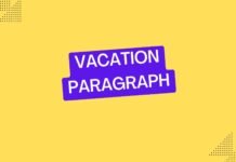 vacation paragraph