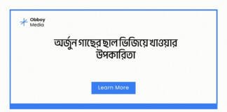 অর্জুন গাছের ছাল ভিজিয়ে খাওয়ার উপকারিতা